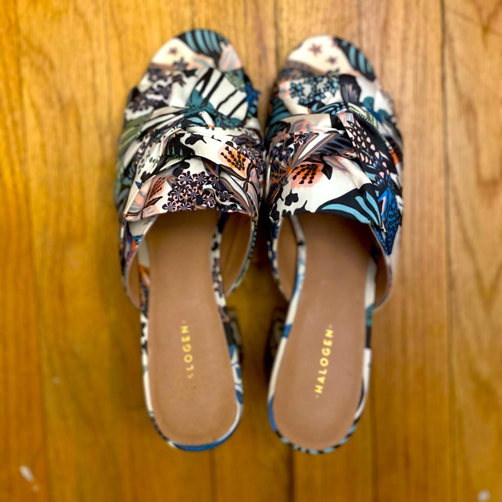 Block heel mules